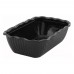 Winco CRK-10K 5 lb. Black Tulip Deli Crock