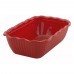 Winco CRK-10R 5 lb. Red Tulip Deli Crock