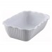 Winco CRK-10W 5 lb. White Tulip Deli Crock