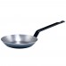 Winco CSFP-11 10-3/8 Polished Carbon Steel French Style Fry Pan