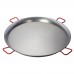 Winco CSPP-35 35.5 Polished Carbon Steel Paella Pan