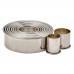 Winco CST-2 11-Piece Round Plain Stainless Steel Cookie Cutter Set