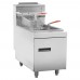 Wowcook CTF3 Commercial 35 lb Natural Gas Stainless Steel Countertop Fryer - 66,000 BTU