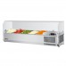 Turbo Air CTST-1200G-N E-Line 47 Clear Hood Countertop Salad Table - (5) 1/4 Size Pans