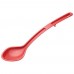 Winco CVSS-13R 13 Red Polycarbonate Solid 1-1/2 oz. Serving Spoon