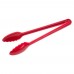 Winco CVST-12R 12 Red Polycarbonate Serving Tongs