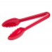 Winco CVST-6R 6 Red Polycarbonate Serving Tongs