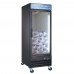 Wowcooler D30-ICE 31 Indoor Glass Door Ice Merchandiser Freezer with LED Lighting