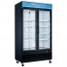 Wowcooler D48-B 48" Two Glass Door Merchandiser Freezer with LED Lighting