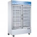 Wowcooler D53-W 53 Double Glass Swing Door Merchandiser Freezer - White