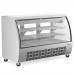 Wowcooler DC64-SS 64" Refrigerated Curved Glass Deli Meat Display Case, Stainless Steel