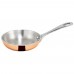 Winco DCFP-4C 4 Stainless Steel Mini Fry Pan with Copper Plated Exterior - 5 oz.