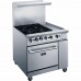 Dukers DCR36-4B12GM 36″ Commercial Gas Range, Four Open Burners, 12″ Griddle