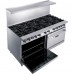 Dukers DCR60-10B 60″ Commercial Gas Range, Ten Open Burners