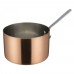 Winco DCWA-206C Copper Plated Stainless Steel 5 Diameter Mini Sauce Pan Serving Dish with Handle
