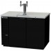 Beverage-Air DD50HC-1-C-B Club Top Black Direct Draw Beer Dispenser - Single Tower with Dual Faucets - 2 1/2 Keg Capacity