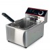 Wowcook DF15-1-120 10 15 lb. Countertop Electric Deep Fryer, 120v