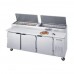 Beverage-Air DP93HC 93 Three Door Pizza Prep Table