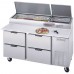 Beverage-Air DPD67HC-4 67 Four Drawer Pizza Prep Table