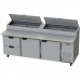 Beverage-Air DPD93HC-2 93 Pizza Prep Table with Two Doors and Two Drawers