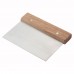 Winco DSC-3 Stainless Steel 6 Dough Scraper with Wooden Handle