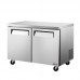 Turbo Air EUF-48-N-V E-line 48 Two Door Undercounter Rear Mounted Freezer - 13 Cu. Ft.