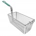 Winco FB-30 Heavy Duty Fry Basket with Green Handle