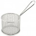 Winco FBM-32R 3-3/4 Round Stainless Steel Mini Fry Basket