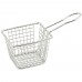 Winco FBM-433T 4 Rectangular Stainless Steel Mini Fry Basket