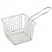 Winco FBM-443S 4 Square Stainless Steel Mini Fry Basket