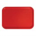 Winco FFT-1014R Red Plastic Fast Food Tray, 10 x 14