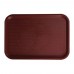 Winco FFT-1014U Burgundy Plastic Fast Food Tray, 10 x 14