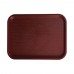 Winco FFT-1418U Burgundy Plastic Fast Food Tray, 14 x 18