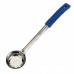 Winco FPPN-2 Blue 2 oz. One-Piece Perforated Portion Spoon / Spoodle