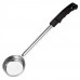 Winco FPSN-1 Black 1 oz. One-Piece Solid Portion Spoon / Spoodle