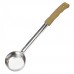 Winco FPSN-3 Tan 3 oz. One-Piece Solid Portion Spoon / Spoodle