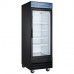 Wowcooler G28-B 28" Single Glass Door Merchandiser Refrigerator - Black
