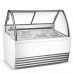 WowShowcase GIC-10 56" 10-Pan White Gelato Ice Cream Dipping Cabinet Display Freezer