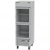 Beverage-Air HBR23HC-1-HG Glass Half Door Bottom-Mounted Reach-In Refrigerator with LED Lighting - 23 Cu. Ft.