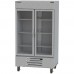 Beverage-Air HBR44HC-1-G 47" Horizon Series Two Section Glass Door Reach-In Refrigerator with LED Lighting