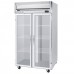 Beverage Air HF2HC-1G 52" Two Section Reach-In Freezer, 2 Glass Doors