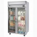 Beverage-Air HFP2HC-1G Horizon Series 52 Glass Door Reach-In Freezer with LED Lighting