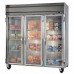 Beverage-Air HFP3HC-1G Horizon Series 78 Glass Door Reach-In Freezer with LED Lighting