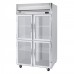 Beverage-Air HFPS2HC-1HG 2 Section Glass Half Door Reach-In Freezer - 49 Cu. Ft. / Interior - Specification Series