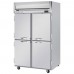 Beverage-Air HFPS2HC-1HS Horizon Series 52 Solid Half Door All Stainless Steel Reach-In Freezer