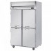 Beverage-Air HFS2HC-1HS Horizon Series 52 Reach-In Solid Half Door Freezer w/ Stainless Steel Interior