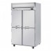 Beverage-Air HRP2HC-1HS Horizon Series 52 Solid Half Door Reach-In Refrigerator