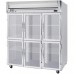 Beverage-Air HRP3HC-1HG Horizon Series 78 Glass Half Door Reach-In Refrigerator with LED Lighting