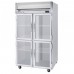 Beverage-Air HRPS2HC-1HG Horizon Series 52 Glass Half Door All Stainless Steel Reach-In Refrigerator with LED Lighting