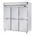 Beverage-Air HRPS3HC-1HS Horizon Series 78 Solid Half Door All Stainless Steel Reach-In Refrigerator